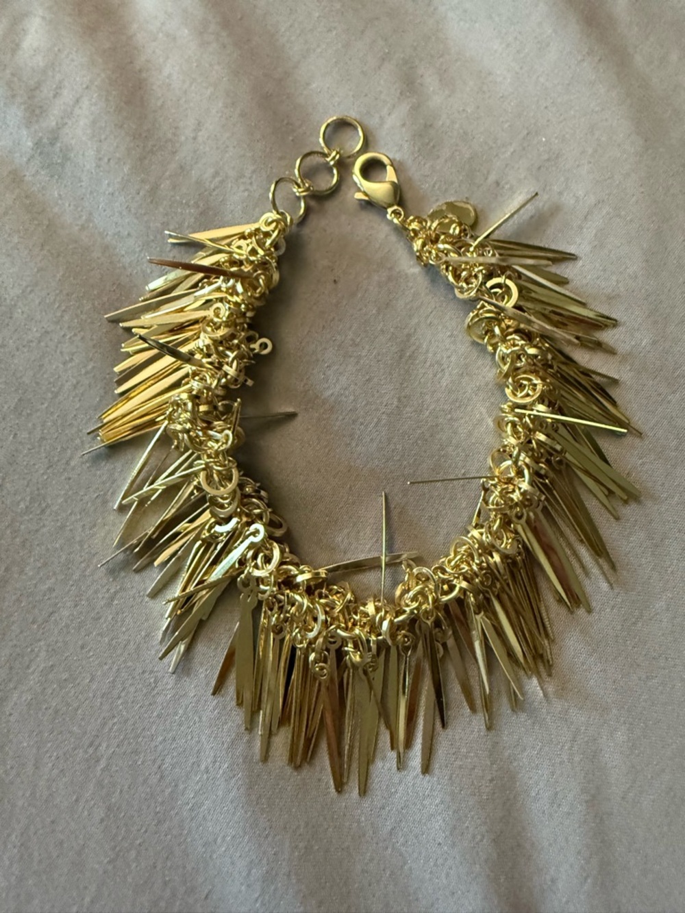 Sorrelli Gold Spike Fringe Bracelet